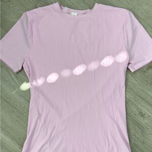 Pink Wundermost Ultra-Soft Nulu Hip-Length
Crewneck Shirt